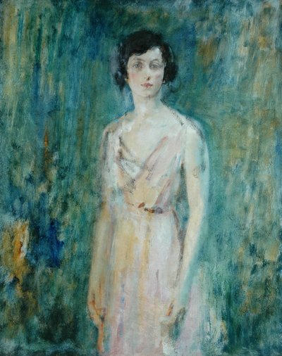 Lady in a Pink Dress by Ambrose McEvoy